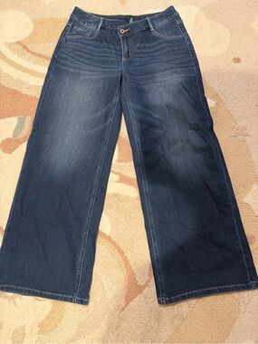 Halara Wide-Leg Women's Jeans in Dark Blue NWT